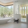 vasca tub under window