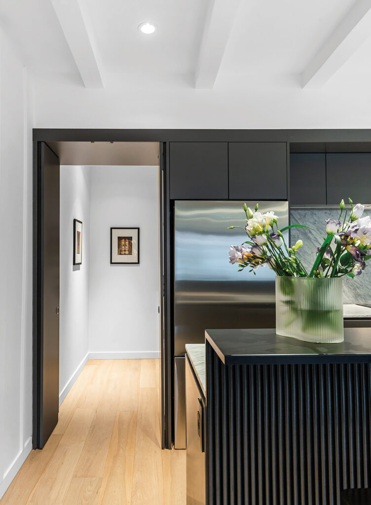 kitchen black interior design