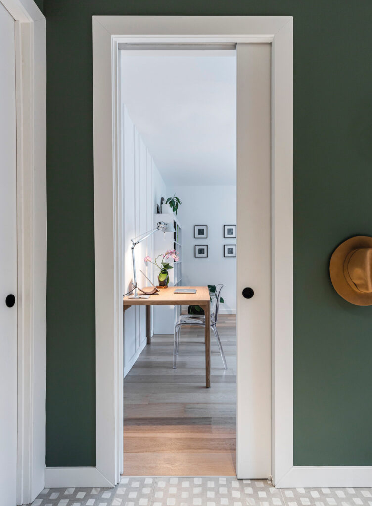 green entryway