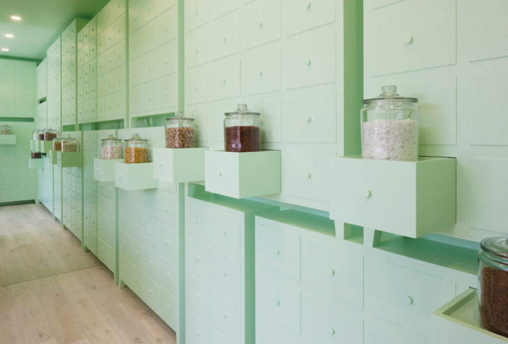 mint green interior
