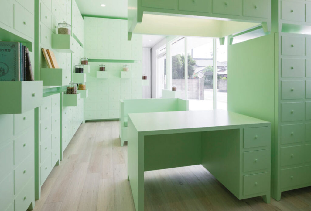 green mint interior